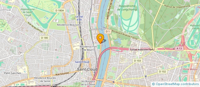 localisation de l'entreprise TLF CONSULTING  SAINT-CLOUD