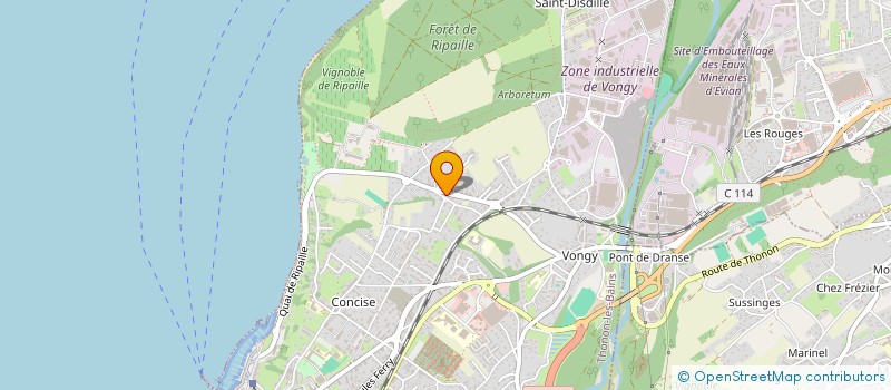 localisation de l'entreprise TLF RIPAILLE à THONON-LES-BAINS