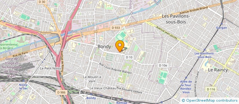 localisation de l'entreprise TLFH  BONDY