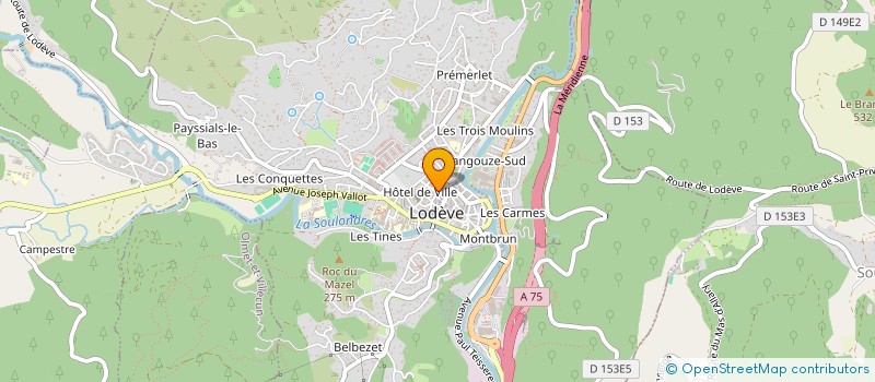 localisation de l'entreprise TLG 48  LES EYZIES