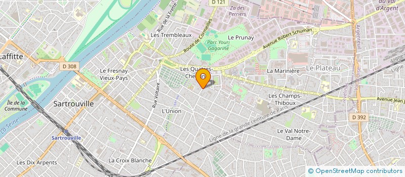 localisation de l'entreprise TLG  SARTROUVILLE