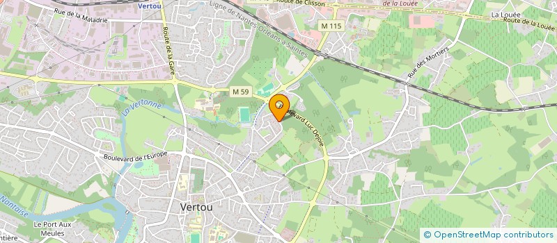 localisation de l'entreprise TLG  VERTOU