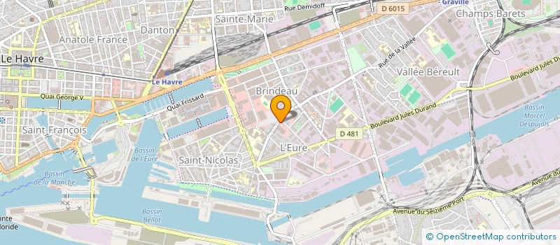 localisation de l'entreprise TLG à LE HAVRE