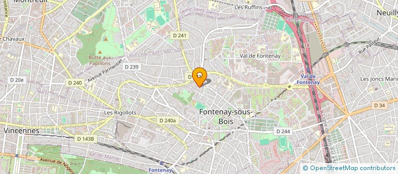 localisation de l'entreprise TLG COUVERTURE TERRASSEMENT à FONTENAY-SOUS-BOIS