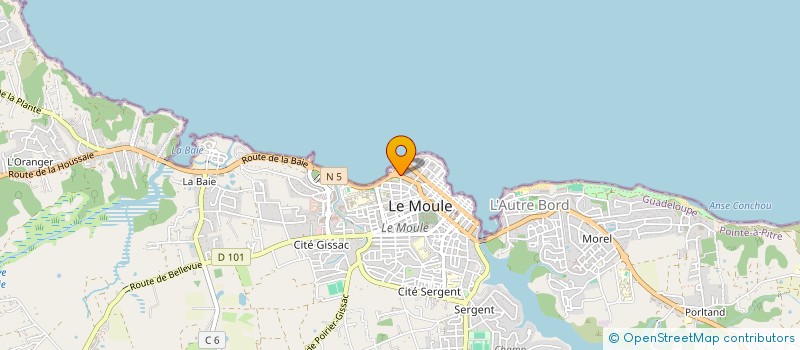 localisation de l'entreprise TLG LE MOULE à LE MOULE