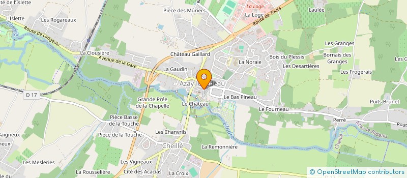 localisation de l'entreprise TLH  AZAY-LE-RIDEAU