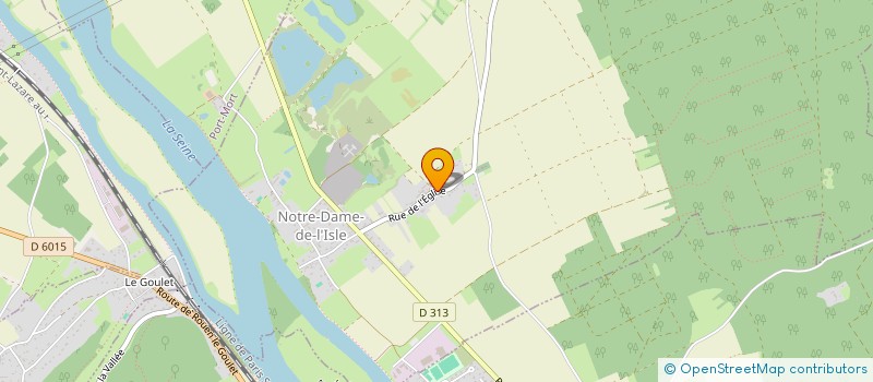 localisation de l'entreprise TLH IMMO  NOTRE-DAME-DE-L'ISLE