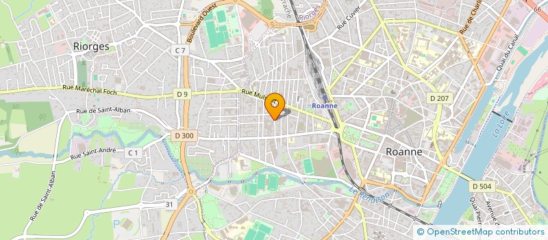 localisation de l'entreprise TLJR à ROANNE