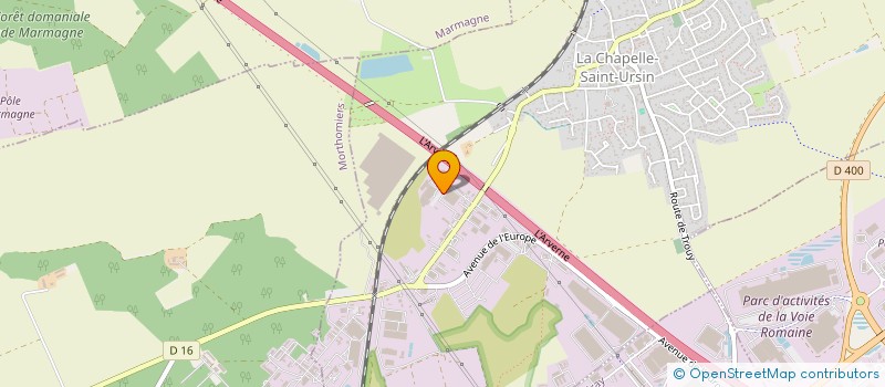 localisation de l'entreprise TLL  LA CHAPELLE-SAINT-URSIN