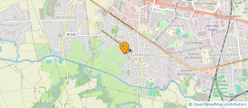 localisation de l'entreprise TLM  ECKBOLSHEIM