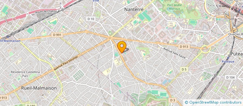 localisation de l'entreprise TLM CAB  NANTERRE