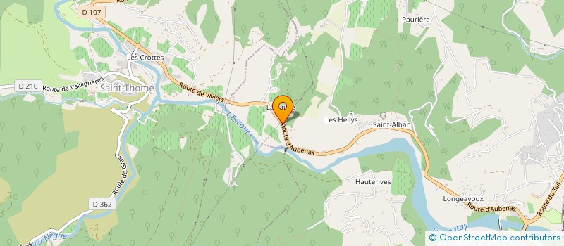 localisation de l'entreprise TLM TRAVAUX PUBLICS à VIVIERS