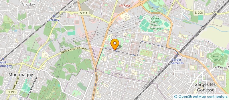 localisation de l'entreprise TLMN INVEST à SARCELLES
