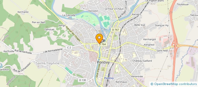 localisation de l'entreprise TLN AUTO à PONTIVY