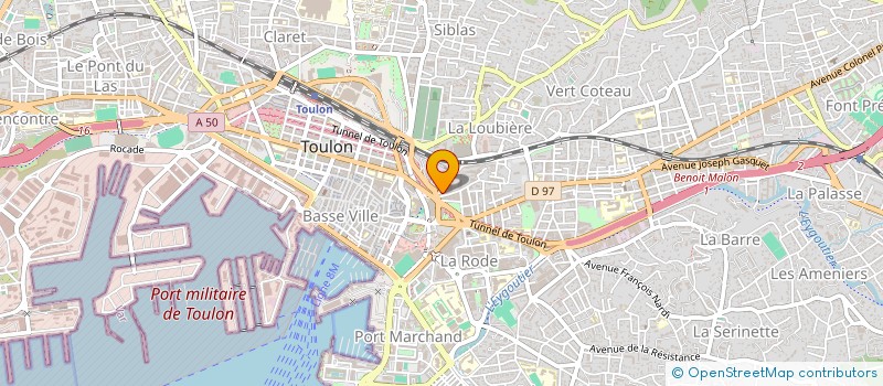 localisation de l'entreprise TLN FOOD à TOULON