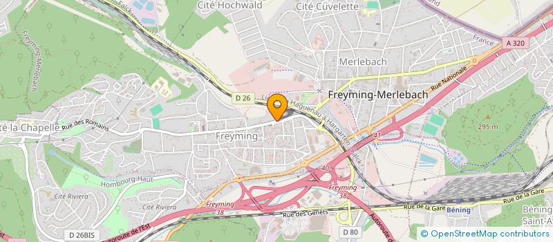 localisation de l'entreprise TLNE  FREYMING-MERLEBACH