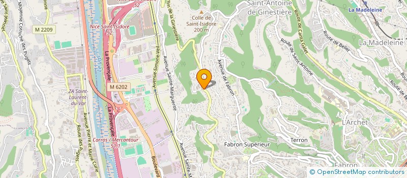 localisation de l'entreprise TLP MUSIC  NICE