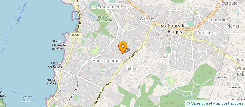 localisation de l'entreprise TLP SERVICES à SIX-FOURS-LES-PLAGES