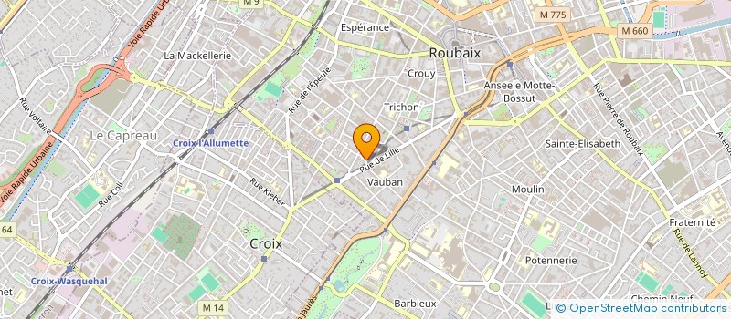 localisation de l'entreprise TLR  ROUBAIX