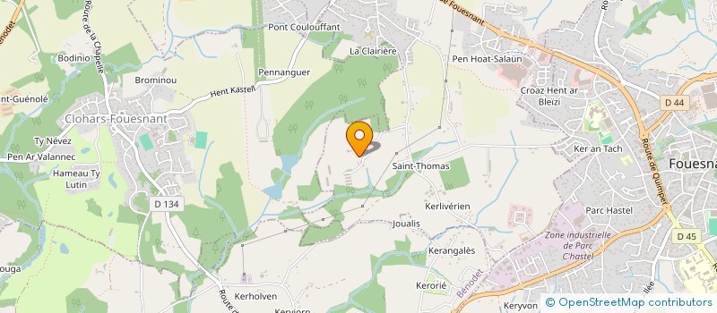 localisation de l'entreprise TLR  PLEUVEN