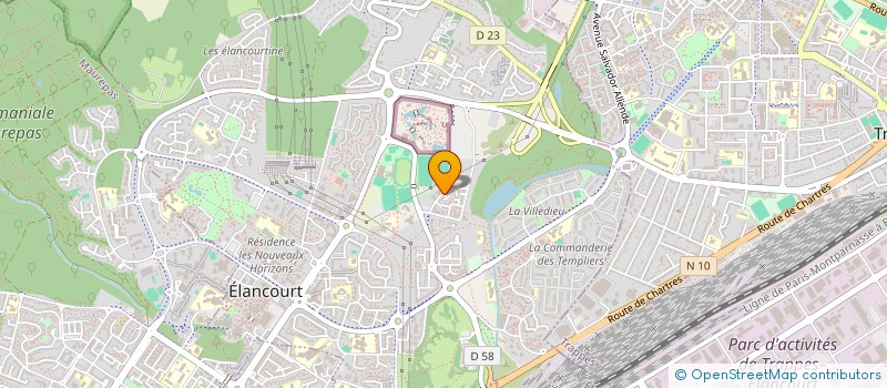 localisation de l'entreprise TLS à ELANCOURT