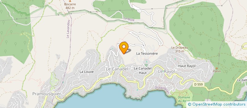 localisation de l'entreprise TLS à RAYOL-CANADEL-SUR-MER