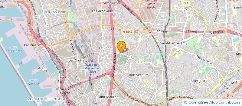 localisation de l'entreprise TLSH à MARSEILLE