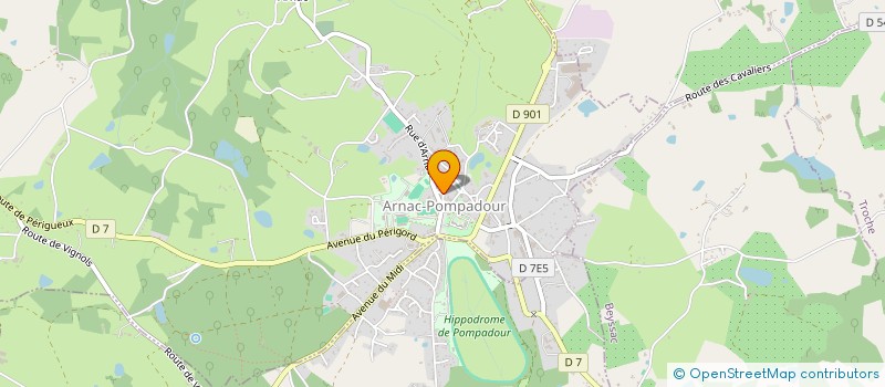 localisation de l'entreprise TLT 19  ARNAC-POMPADOUR