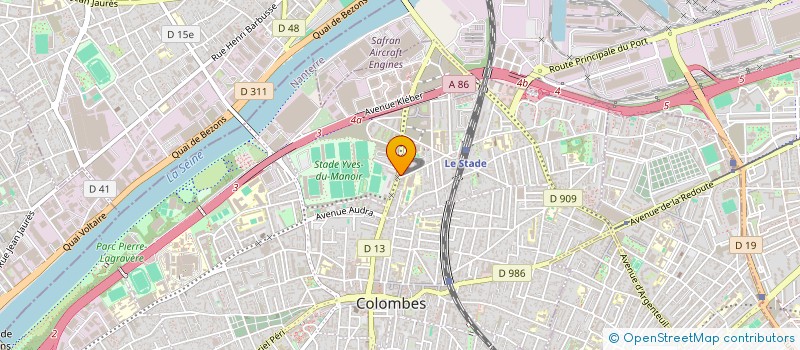 localisation de l'entreprise TLT  COLOMBES