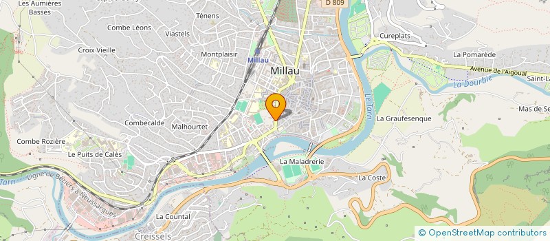 localisation de l'entreprise TLT CONSTRUCTION à MILLAU