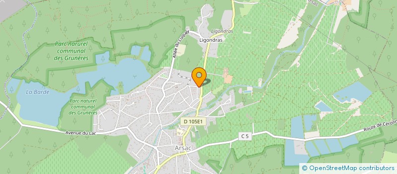 localisation de l'entreprise TLV CONCEPT  ARSAC