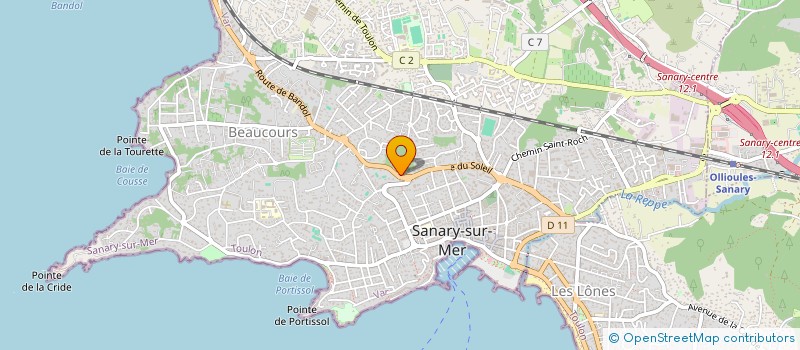 localisation de l'entreprise TLVM à SANARY-SUR-MER