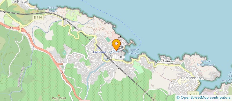 localisation de l'entreprise TLVM à COLLIOURE