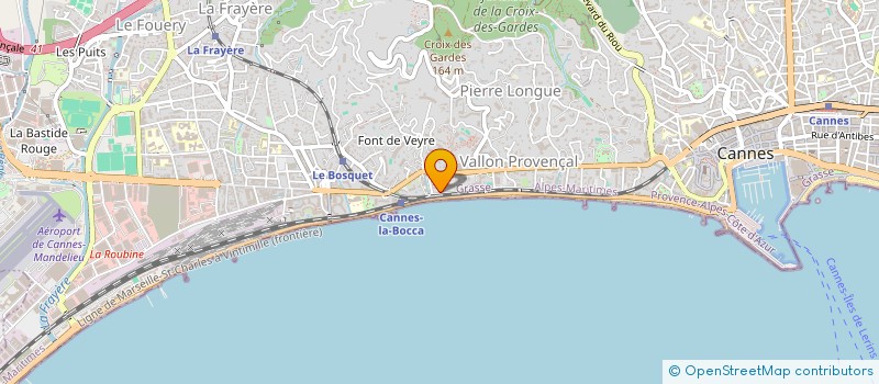 localisation de l'entreprise TM 1  CANNES