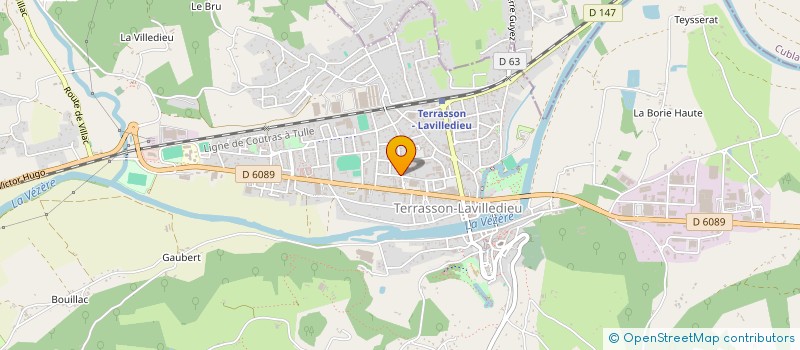 localisation de l'entreprise TM 24 - COUVERTURE OSSATURE BOIS  TERRASSON-LAVILLEDIEU