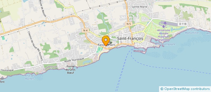 localisation de l'entreprise TM'7 à SAINT-FRANCOIS