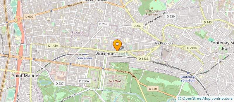 localisation de l'entreprise TM à VINCENNES