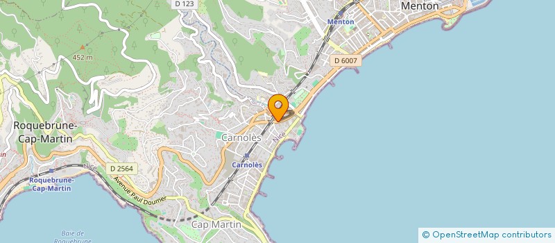 localisation de l'entreprise TM à ROQUEBRUNE-CAP-MARTIN