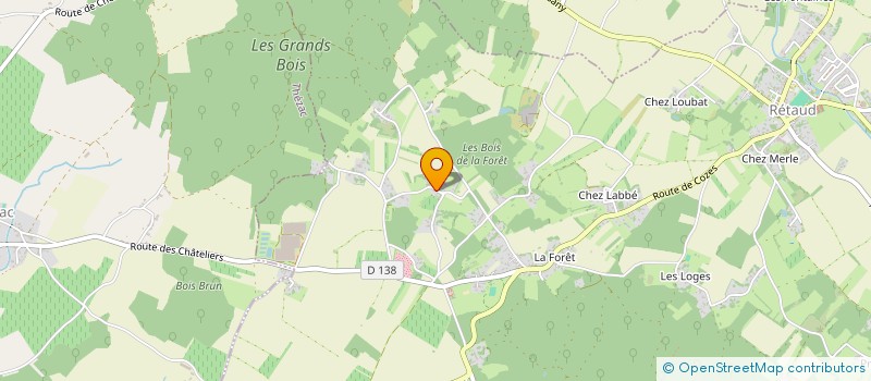 localisation de l'entreprise TM  RETAUD