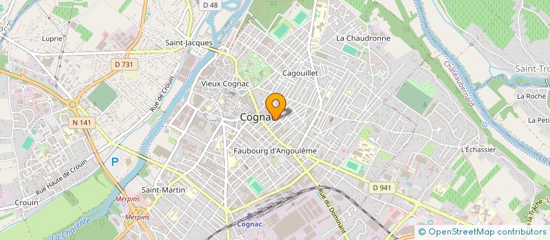 localisation de l'entreprise TM à COGNAC