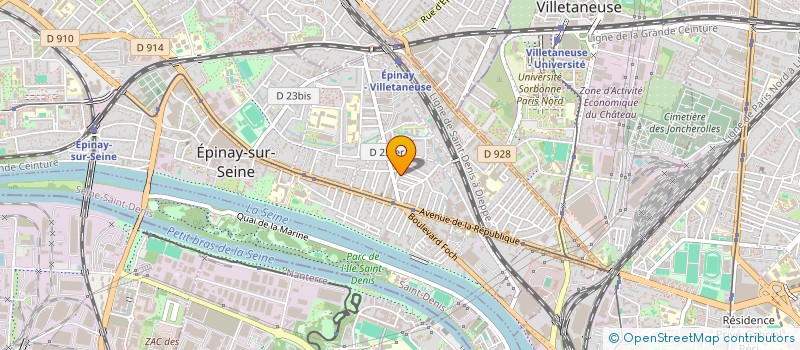 localisation de l'entreprise TM à EPINAY-SUR-SEINE