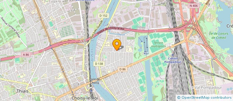 localisation de l'entreprise TM AUTO à CHOISY-LE-ROI