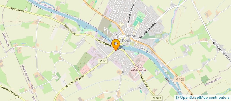 localisation de l'entreprise TM AUTO à QUESNOY-SUR-DEULE