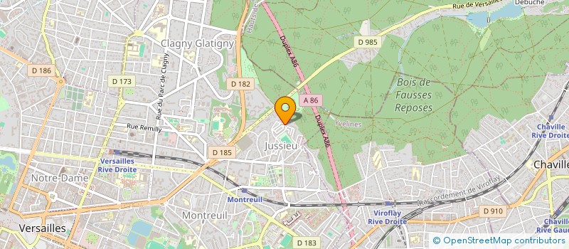localisation de l'entreprise TM BAT à VERSAILLES