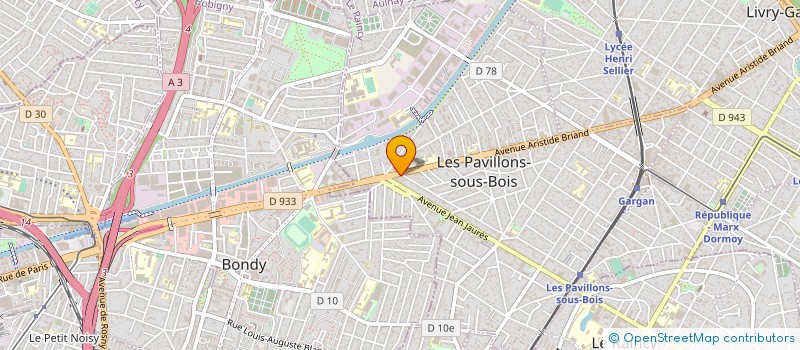 localisation de l'entreprise TM BATIMENT à LES PAVILLONS-SOUS-BOIS