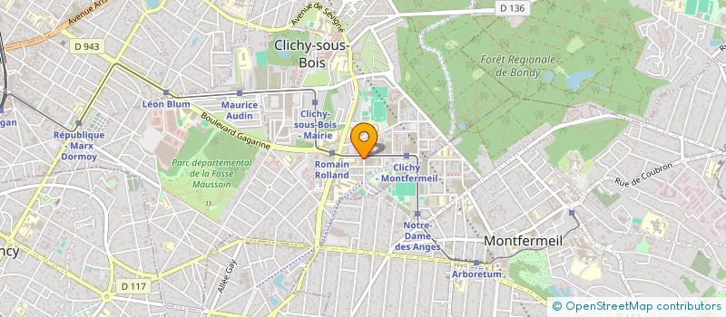 localisation de l'entreprise TM BATIMENT à CLICHY-SOUS-BOIS