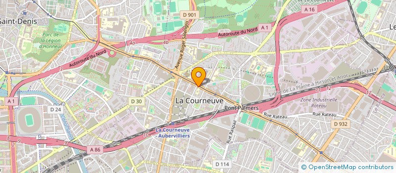localisation de l'entreprise TM COIFFURE à LA COURNEUVE