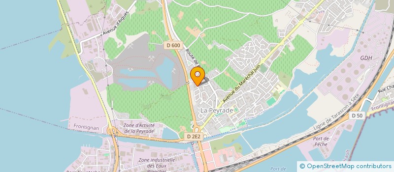 localisation de l'entreprise TM CREATIONS à FRONTIGNAN