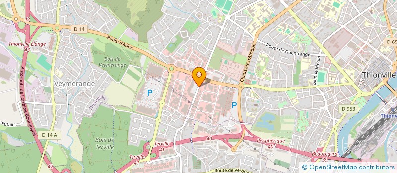 localisation de l'entreprise TM DESIGN à THIONVILLE