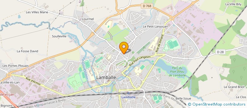 localisation de l'entreprise TM DEVELOPPEMENT à LAMBALLE-ARMOR